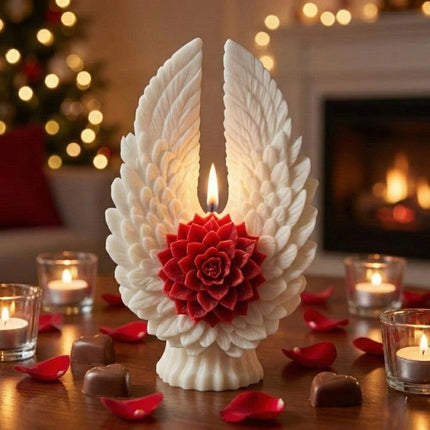 Angel Wing Flower Candle Holder