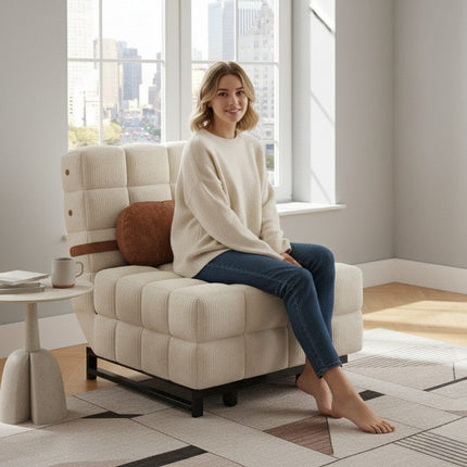 Scandinavian Slim-Profile Expandable Multifunctional Lounger