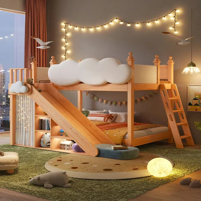 Cloud Castle Slide & Sleep Playhouse Kids Bed
