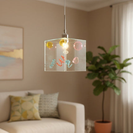 Confetti Cube Minimal Pendant Lamp