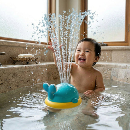 Splash Whale Auto-Spray Baby Bath Water Toy
