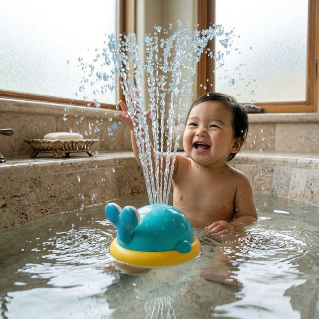 Splash Whale Auto-Spray Baby Bath Water Toy