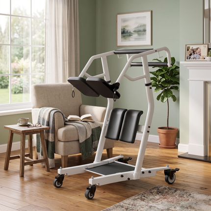 Ergonomic Patient Lift Assist Transfer Wheelchair