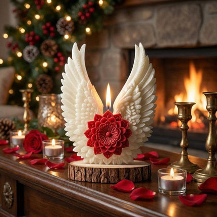 Angel Wing Flower Candle Holder