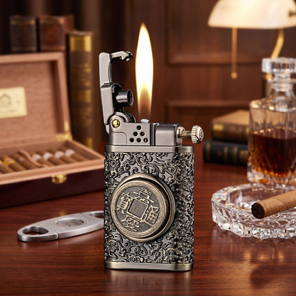Dragon Wings Brass Kerosene Lighter