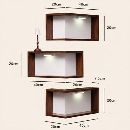 Floating Design Corner Wall Shelf