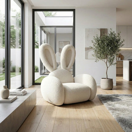 Bunny Ear Cozy Accent Lounge Chair