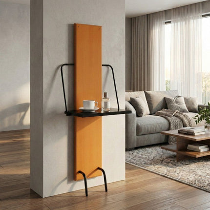 Gallery-Style Bedside Foldable Slim Shelf