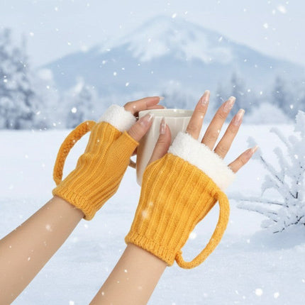 Bottoms Up Winter Fingerless Gloves
