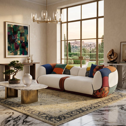 Matissero Bold Patchwork Colorblock Lounge Sofa