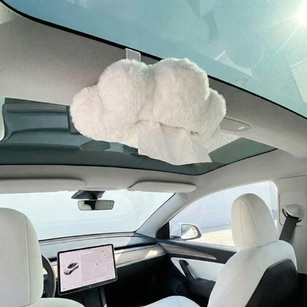 Cloud Shape Hanging Car Tissue Box