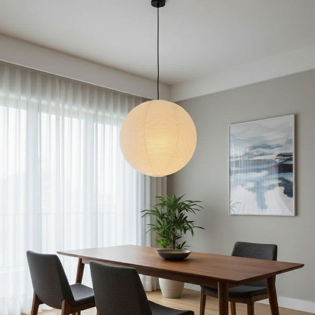 Japanese Style Paper Lantern Pendant Ceiling Lamp