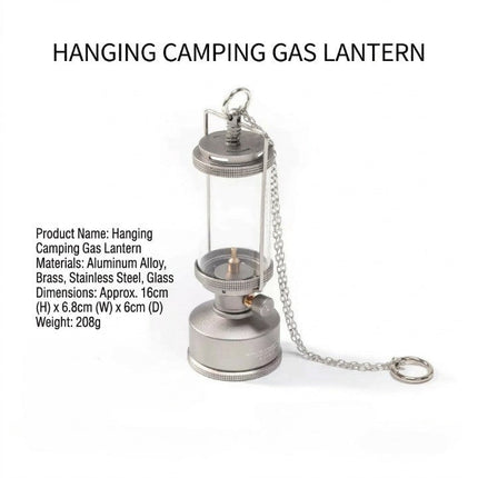 Old World Glass Flame Camping Lantern