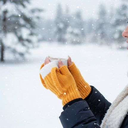 Bottoms Up Winter Fingerless Gloves