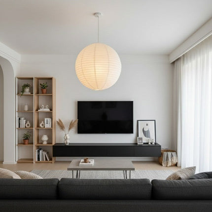 Japanese Style Paper Lantern Pendant Ceiling Lamp
