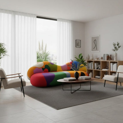 Rainbow Art Irregular Modular Lounge Sofa
