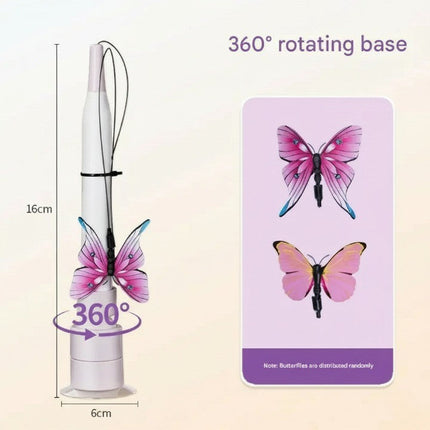 Interactive Rotating Cat Activity Butterfly Toy
