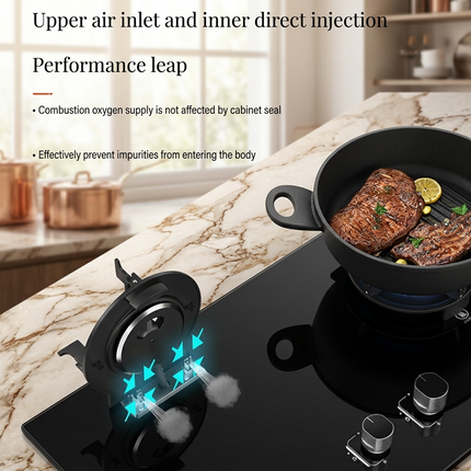 Liftable Double Gas Stove