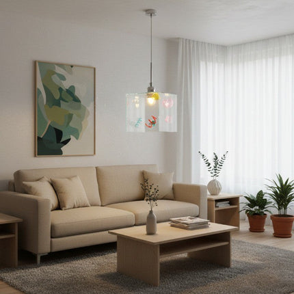 Confetti Cube Minimal Pendant Lamp