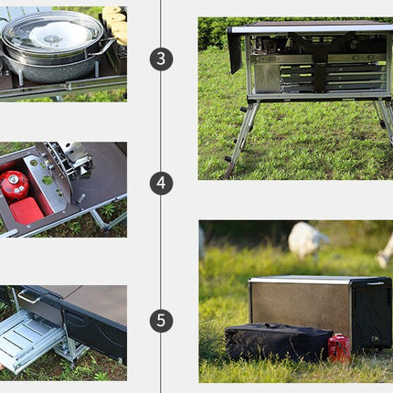 Outdoor Foldable Mobile Kitchen