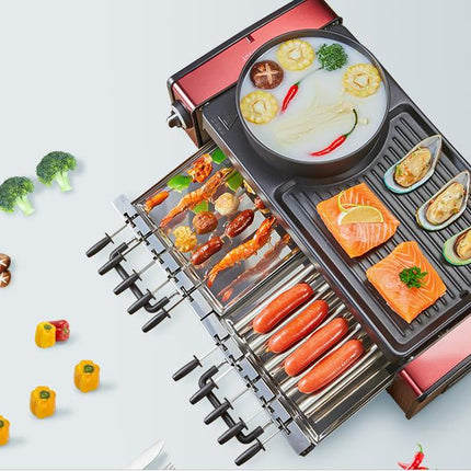 Multifunctional Smokeless Non-Stick Indoor Grill