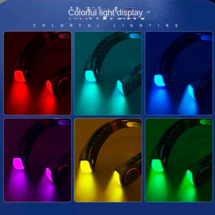 Digital Display Wearable Neck Fan