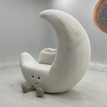 Crescent Cute Moon Plush Lounge Chair
