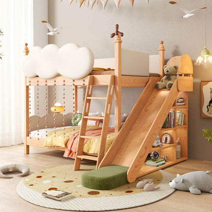 Cloud Castle Slide & Sleep Playhouse Kids Bed