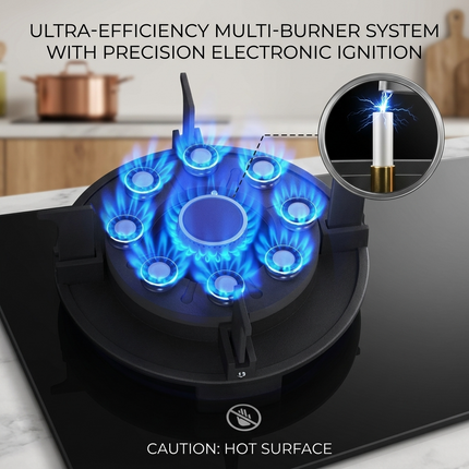 Liftable Double Gas Stove