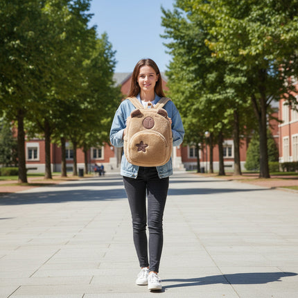 Capybara Cute Plush Kids Backpack