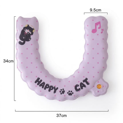 Cat-Print Waterproof Toilet Seat Cushion Cover