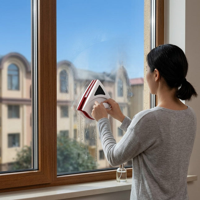 Double Side Magnetic Window Cleaner Brush Tool