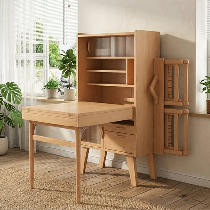 Hideaway Smile Folding Dining Table Storage Cabinet