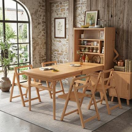 Hideaway Smile Folding Dining Table Storage Cabinet