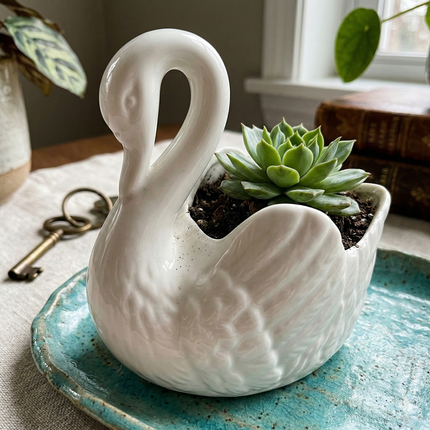 Swan Minimal Ceramic Pot
