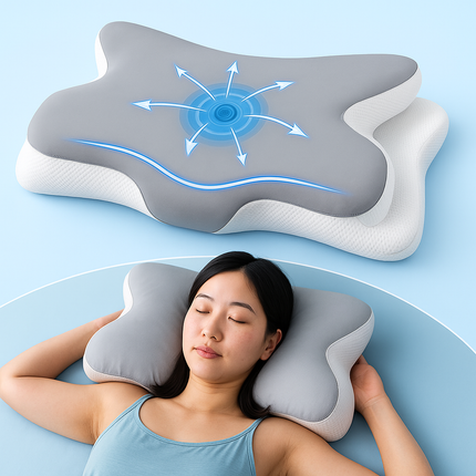 Butterfly Shaped Memory Foam Ergonomic Pillow