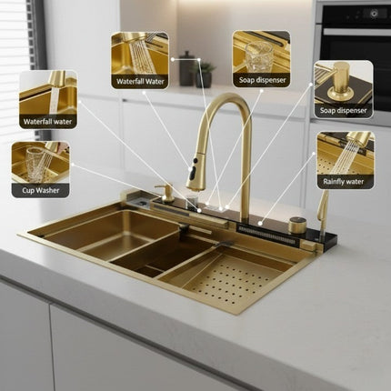 Modular Modern Craft Multi-Layer Kitchen Sink