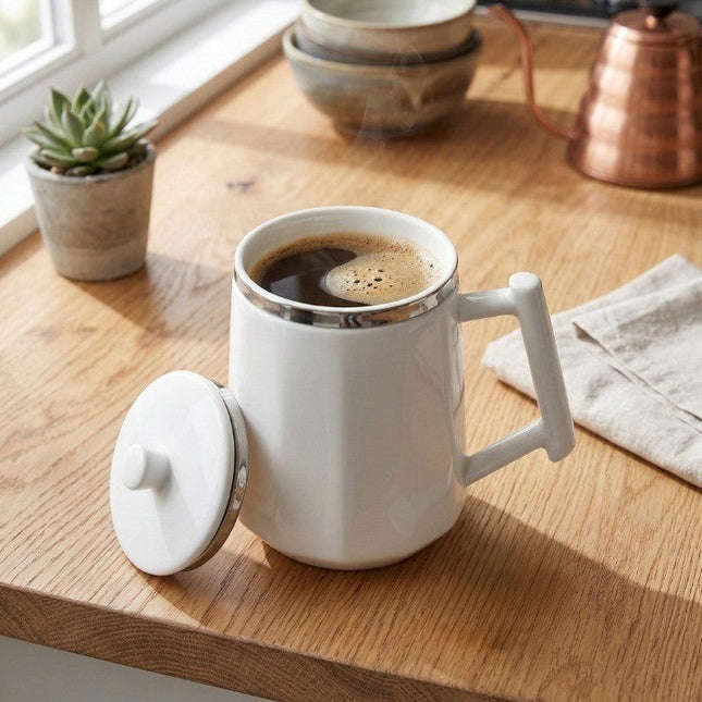 Stainless Steel Self Mixing Coffee Mug