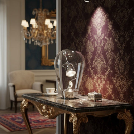 Glass Halo Sculptural Table Lamp