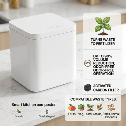 No Waste Smart Kitchen Food Composter Recycling Machine