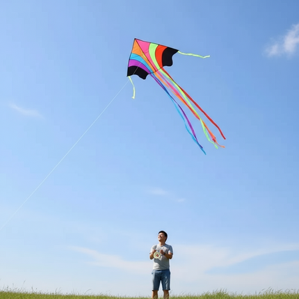 Colorful Long Tail Outdoor Rainbow Kite