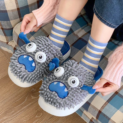 Silly Monster Plush Slippers