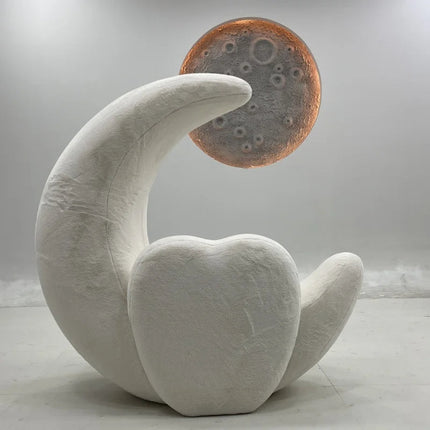 Crescent Cute Moon Plush Lounge Chair