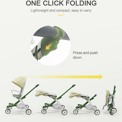 360 Rotating Folding Easy Travel Folding Baby Stroller