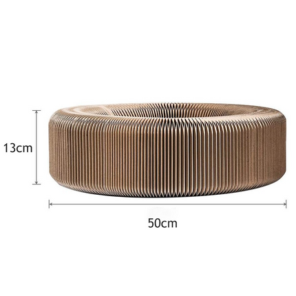 Cat Scratcher Board Accordion Bed