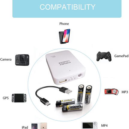 Portable AA Battery Travel Power Bank