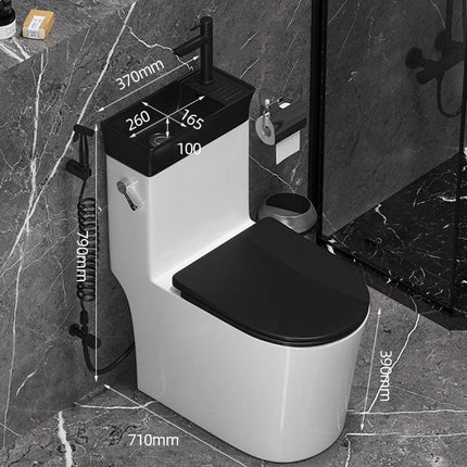 Japanese Style Space-Saving Integrated Sink Toilet