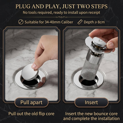Pop-up Anti Clogging Drain Sink Strainer Filter