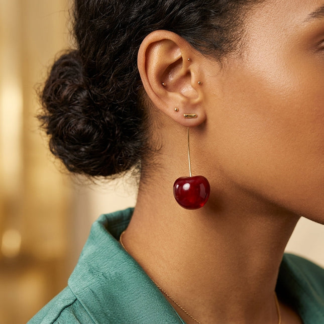 Cherry Fruit European Style Earrings