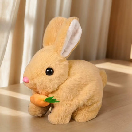 Carrot Munching Interactive Bunny Plush Toy